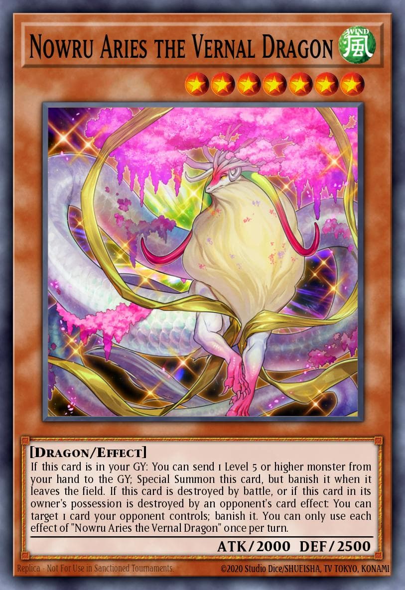 Nowru Aries the Vernal Dragon Battle of Chaos card