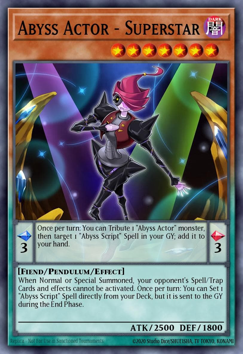 Abyss Actor - Superstar Legendary Duelists: White Dragon Abyss card