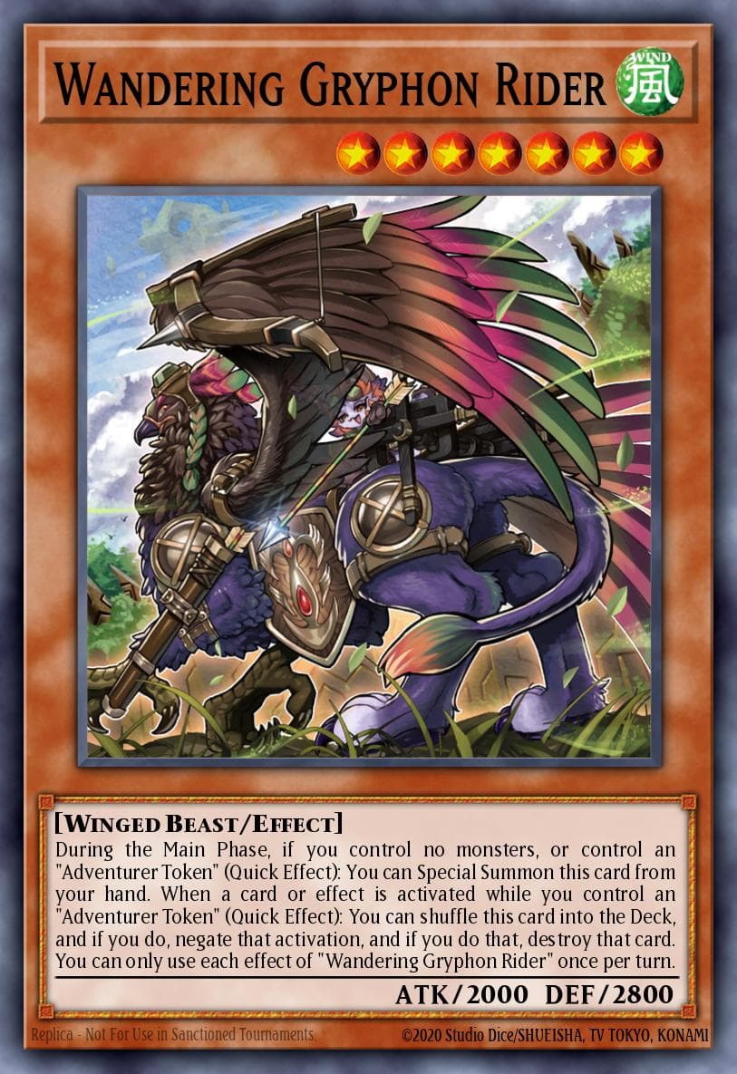Wandering Gryphon Rider The Grand Creators card