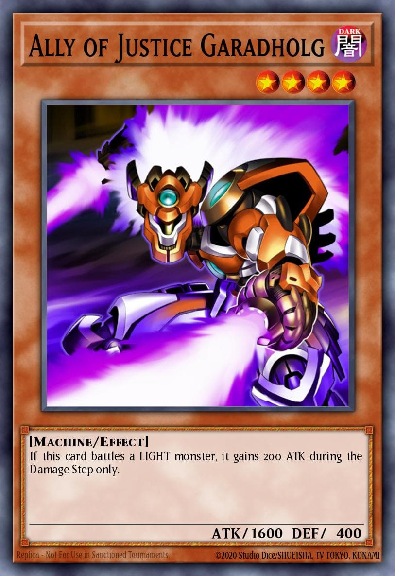 Ally of Justice Garadholg Duel Terminal 1 card