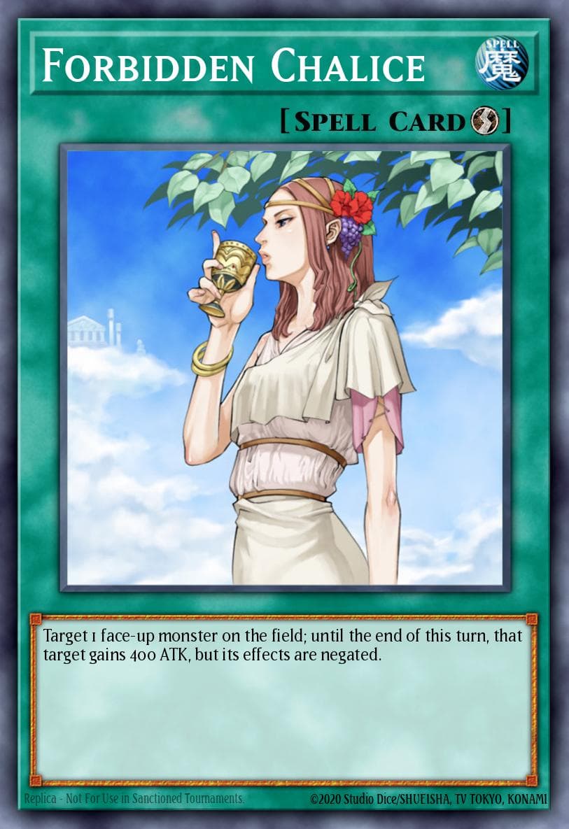 Forbidden Chalice Premium Gold card