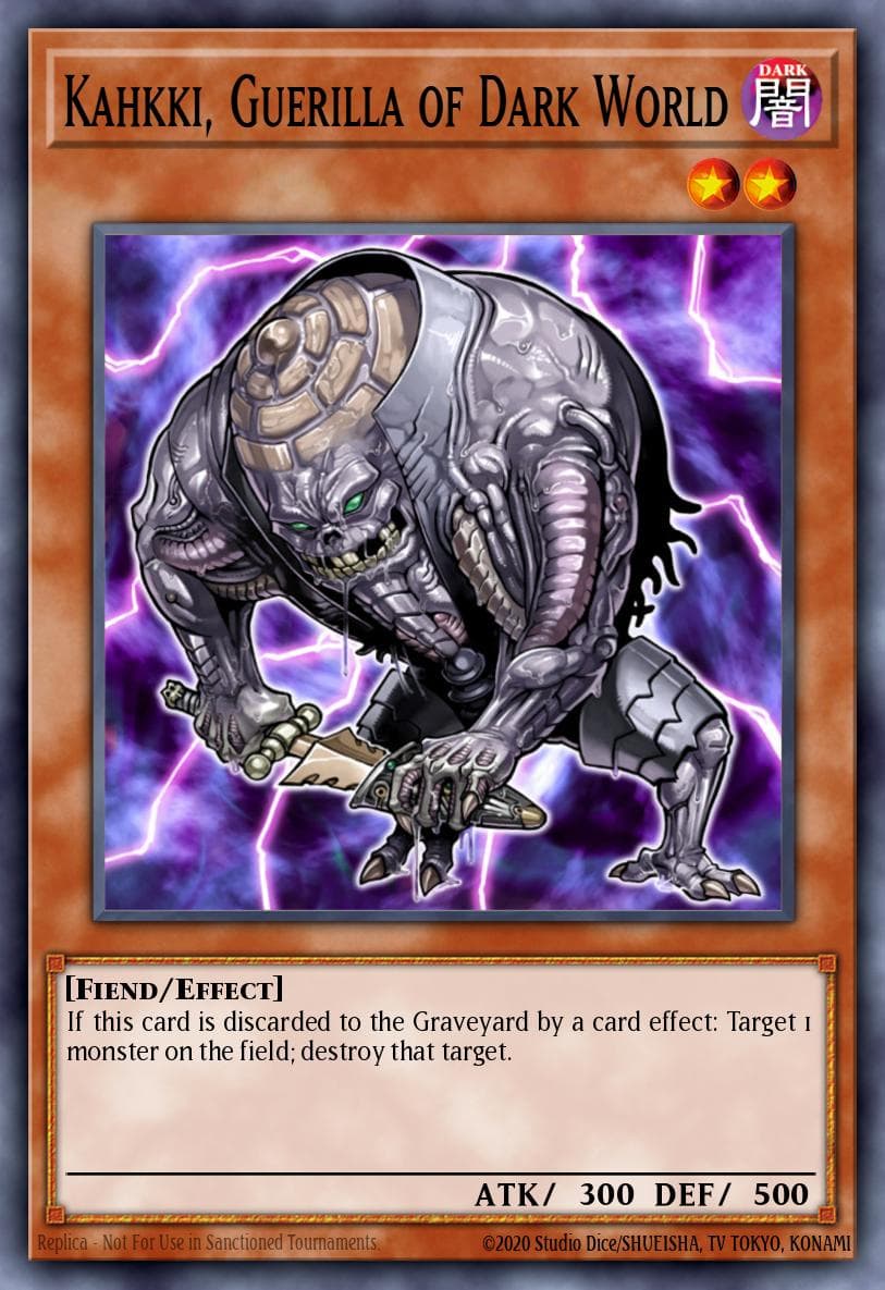 Kahkki, Guerilla of Dark World Gates of the Underworld Structure Deck card
