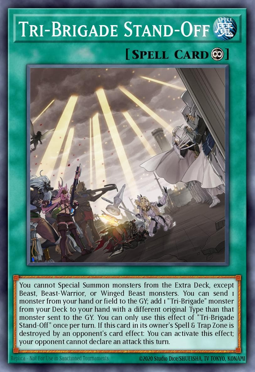 Tri-Brigade Stand-Off Phantom Rage Premiere! promotional card card