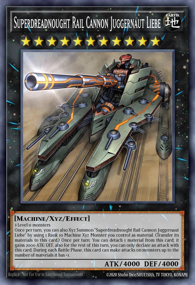 Superdreadnought Rail Cannon Juggernaut Liebe Legendary Duelists: Season 2 card