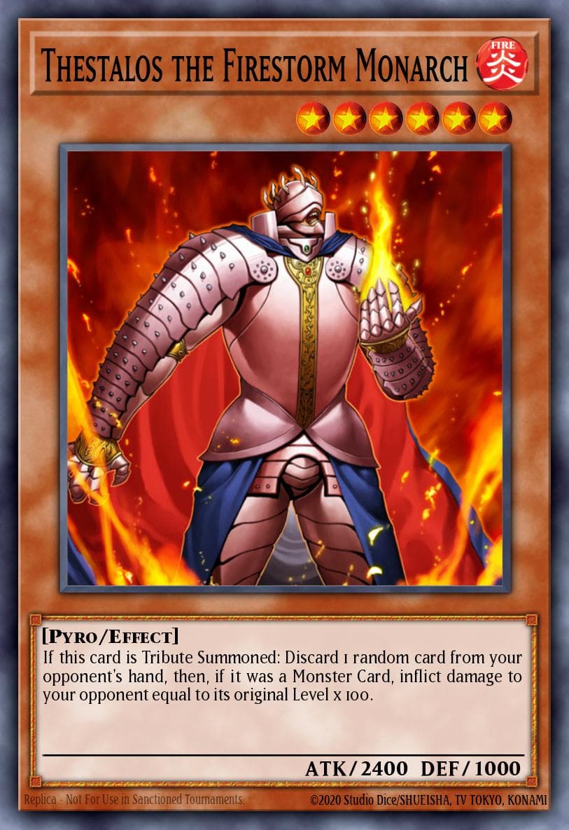Thestalos the Firestorm Monarch Structure Deck: Blaze of Destruction card