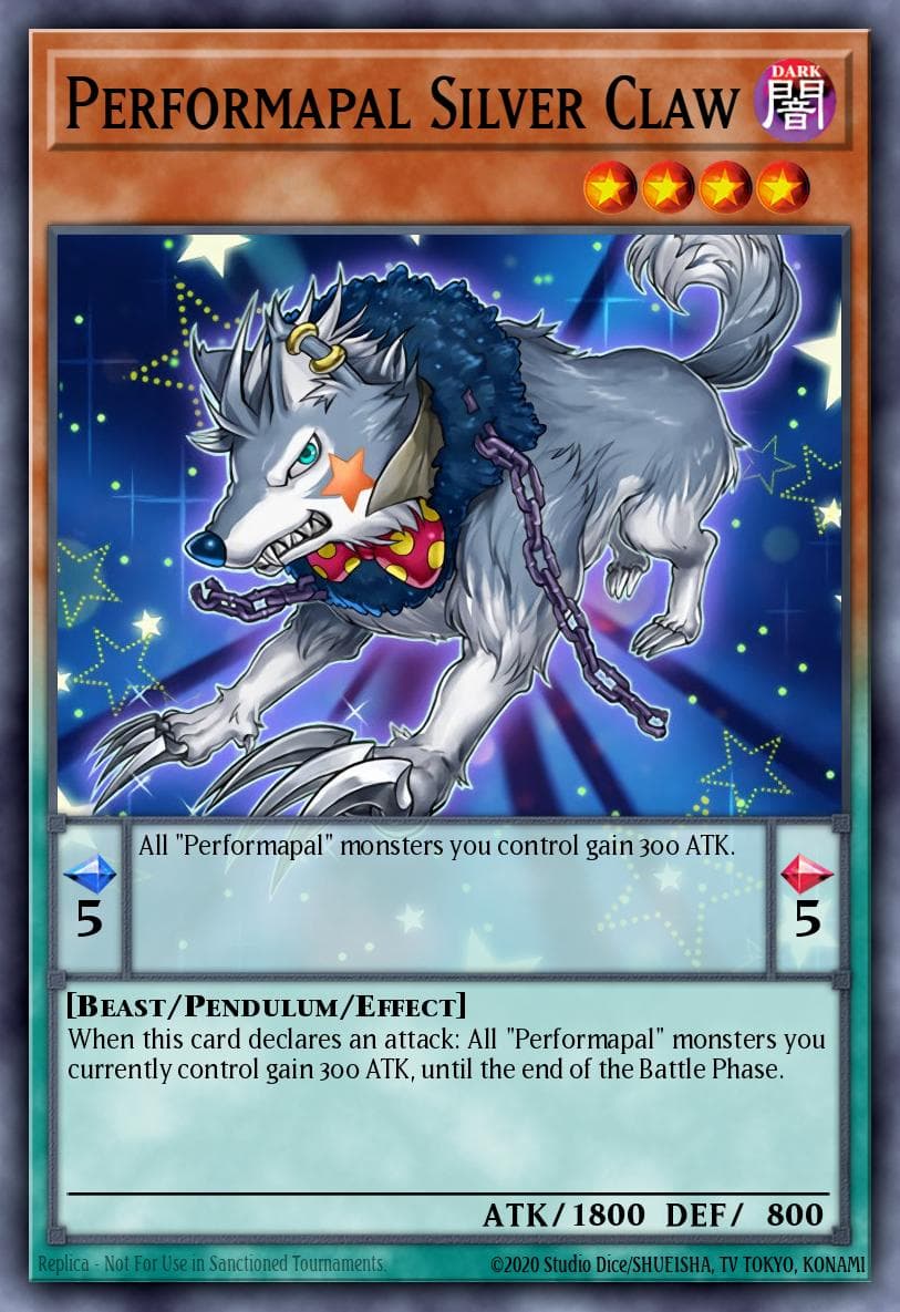 Performapal Silver Claw Clash of Rebellions: Special Edition card
