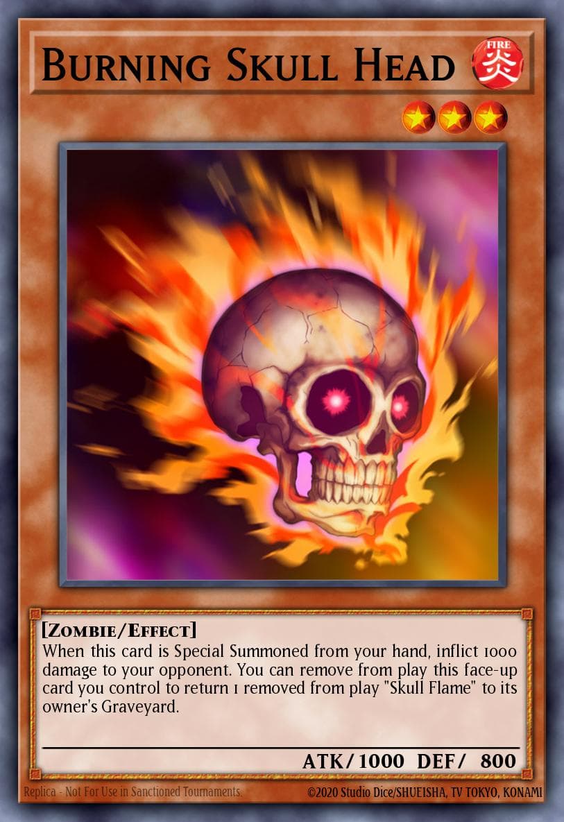 Burning Skull Head Yu-Gi-Oh! 5D's Wheelie Breakers Promotional Cards card