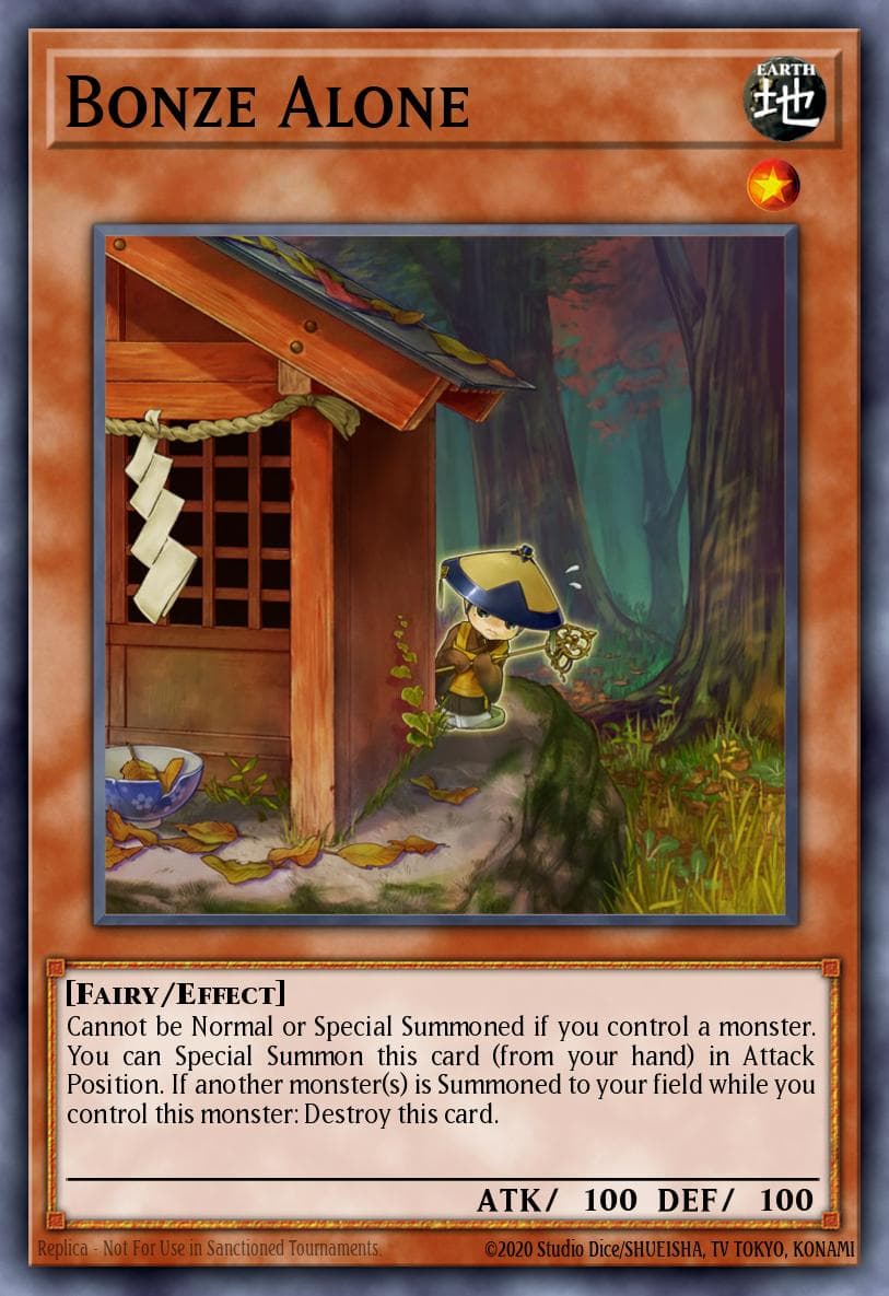 Bonze Alone Speed Duel: Battle City Box card