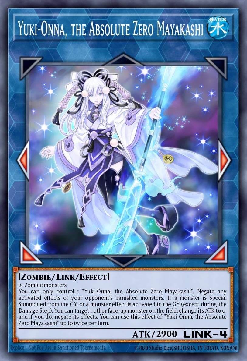 Yuki-Onna, the Absolute Zero Mayakashi Duel Overload card