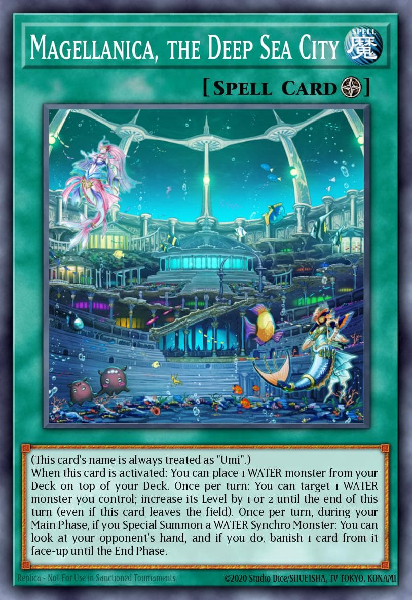 Magellanica, the Deep Sea City Rise of the Duelist Premiere! promotional card card