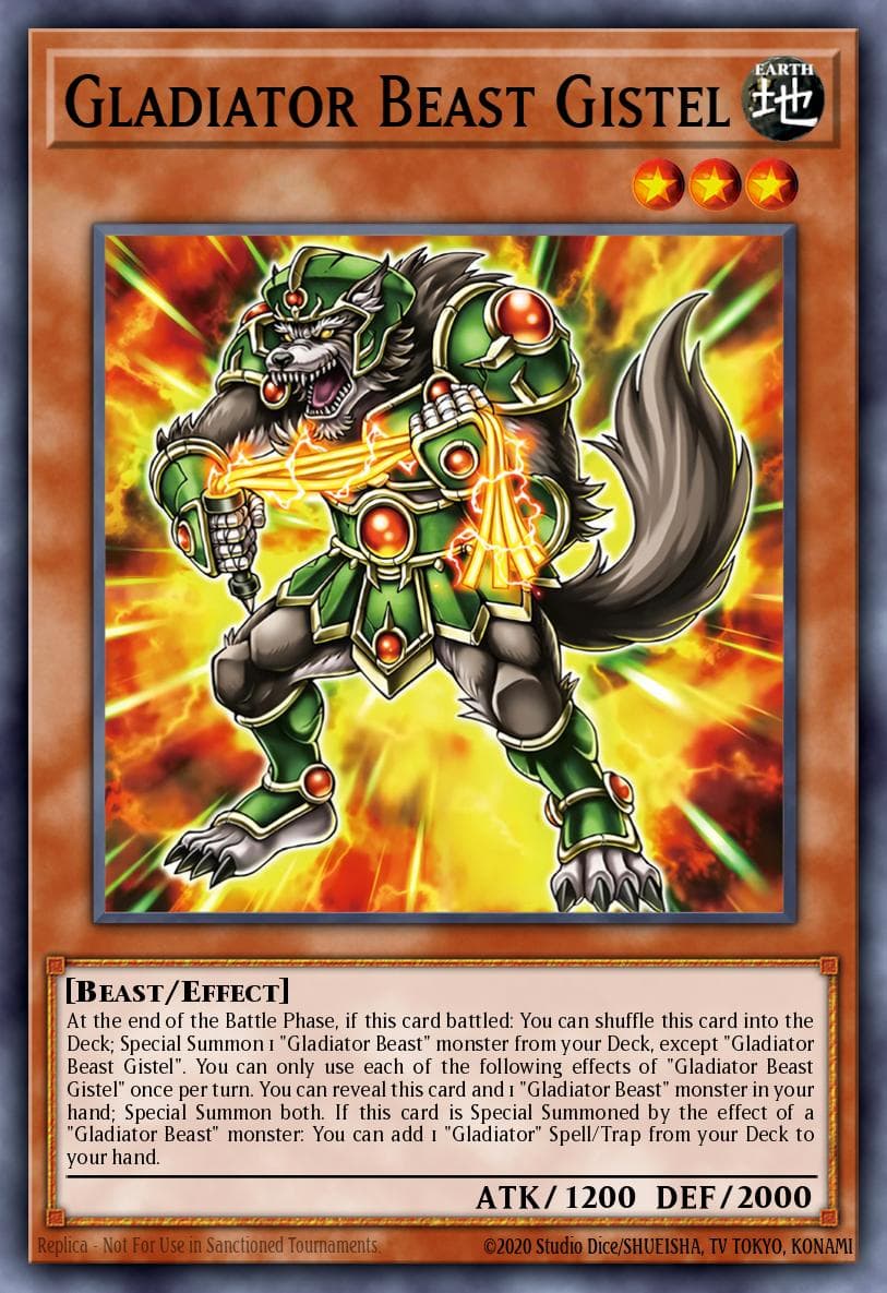 Gladiator Beast Gistel Supreme Darkness card