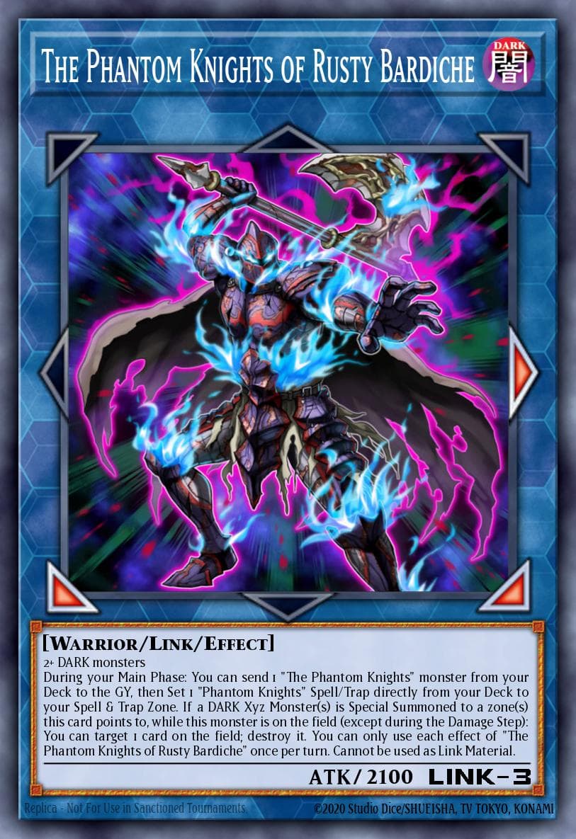 The Phantom Knights of Rusty Bardiche Legendary Hero Decks card