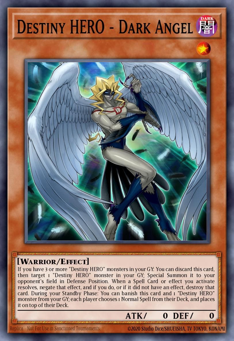 Destiny HERO - Dark Angel Speed Duel GX: Duel Academy Box card
