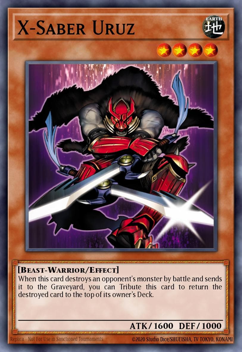 X-军刀 乌鲁兹 游戏王 card