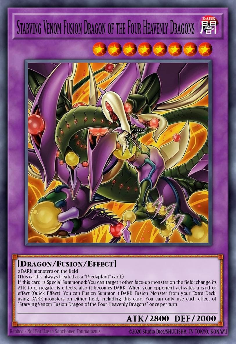 四天之龙 凶饿猛毒结合龙 游戏王 card