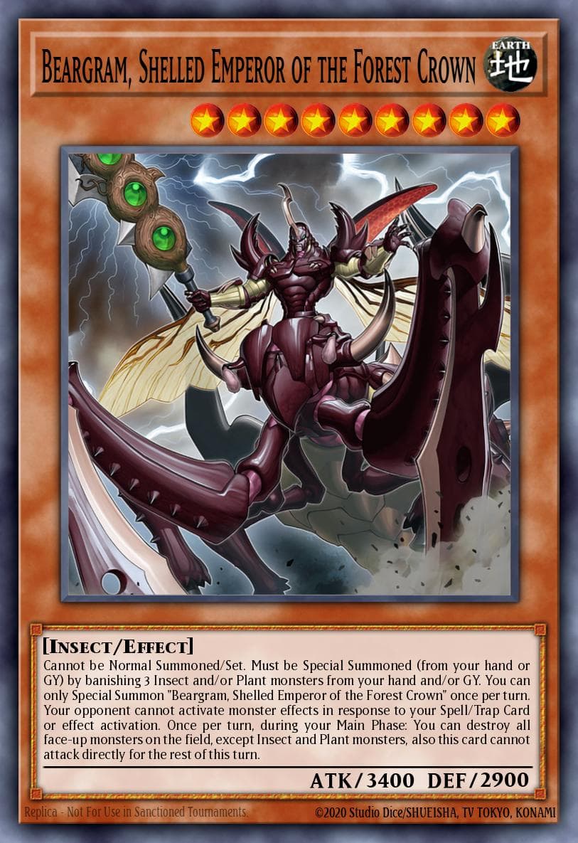 Beargram, Shelled Emperor of the Forest Crown Photon Hypernova card