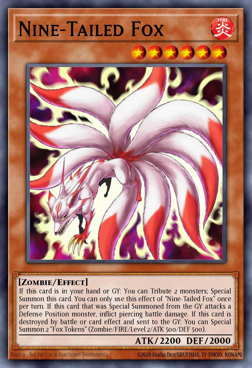 Nine-Tailed Fox Egyptian God Deck: Slifer the Sky Dragon card