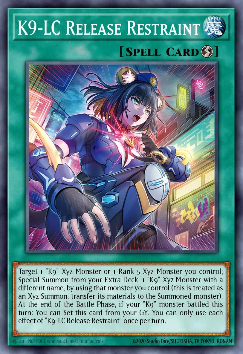 K9-LC Release Restraint Justice Hunters card