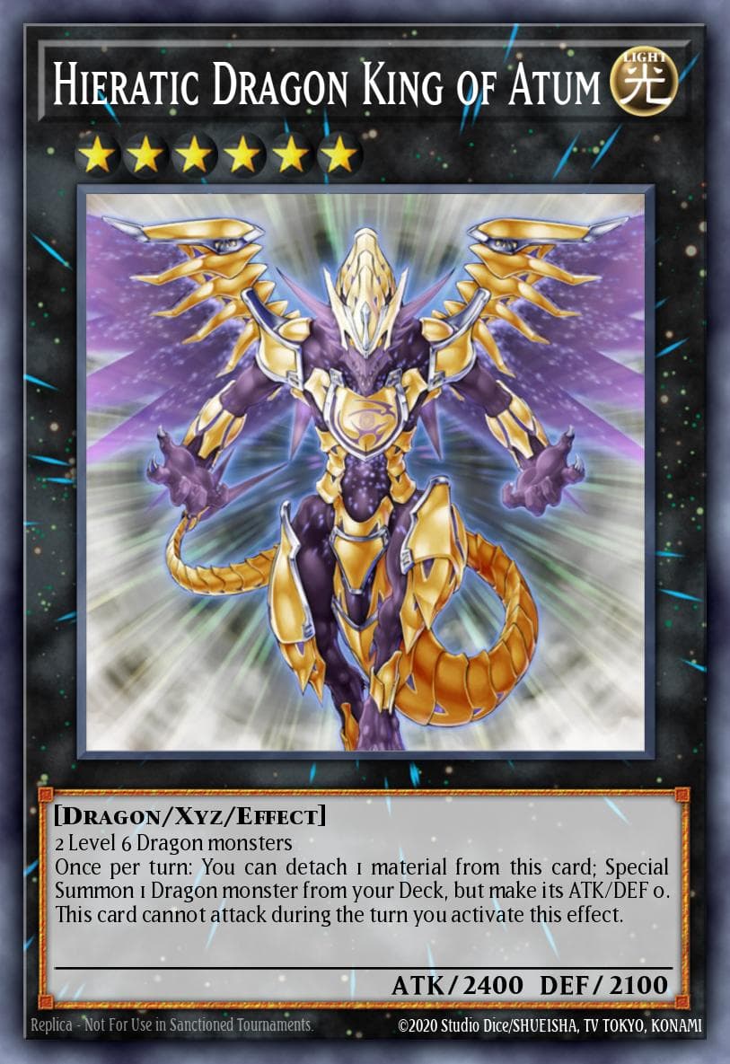 Hieratic Dragon King of Atum Ghosts From the Past card