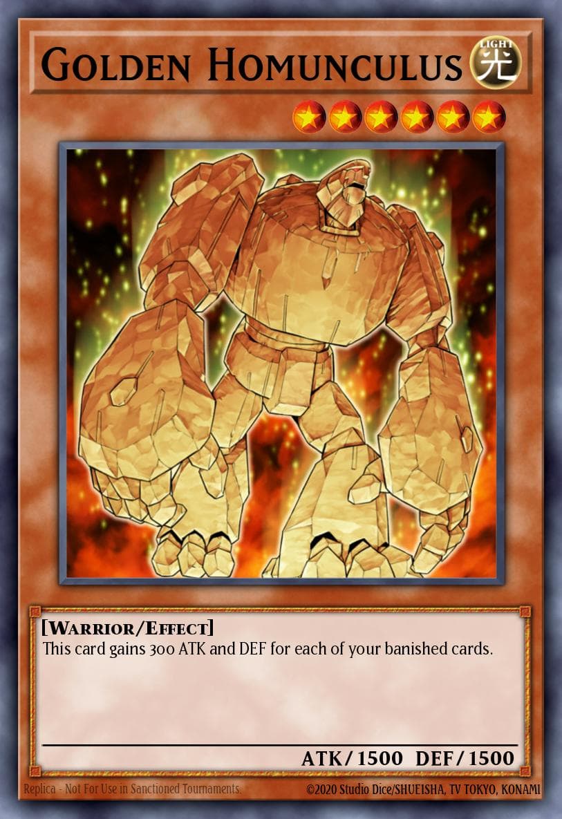 Golden Homunculus Yu-Gi-Oh! Ultimate Masters: World Championship Tournament 2006 promotional cards card