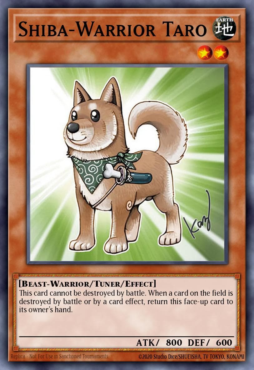 Shiba-Warrior Taro Anniversary Pack card