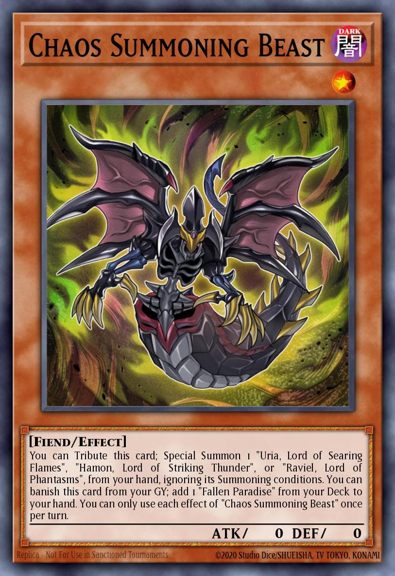 Chaos Summoning Beast 2021 Tin of Ancient Battles card