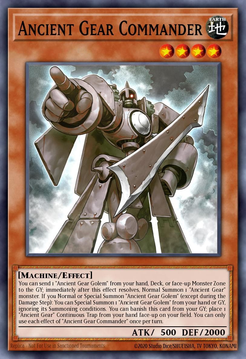 Ancient Gear Commander Legacy of Destruction card