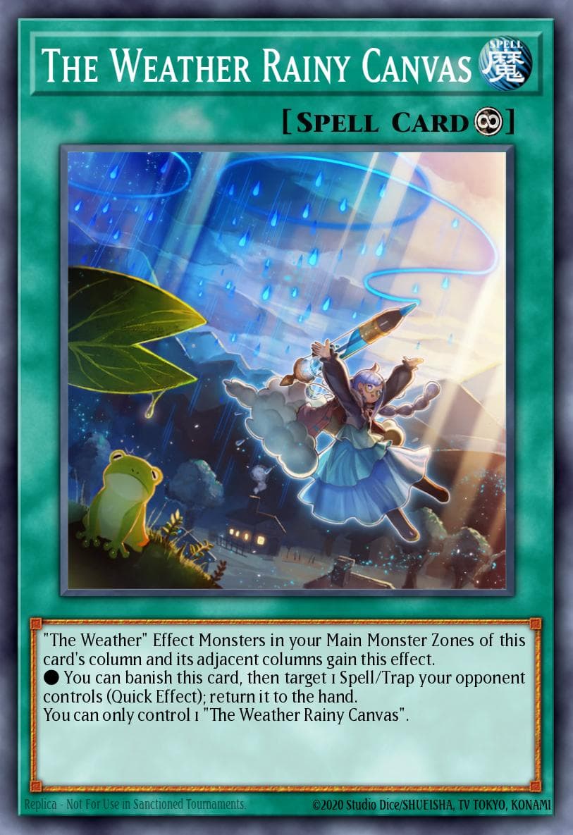 The Weather Rainy Canvas Spirit Warriors card