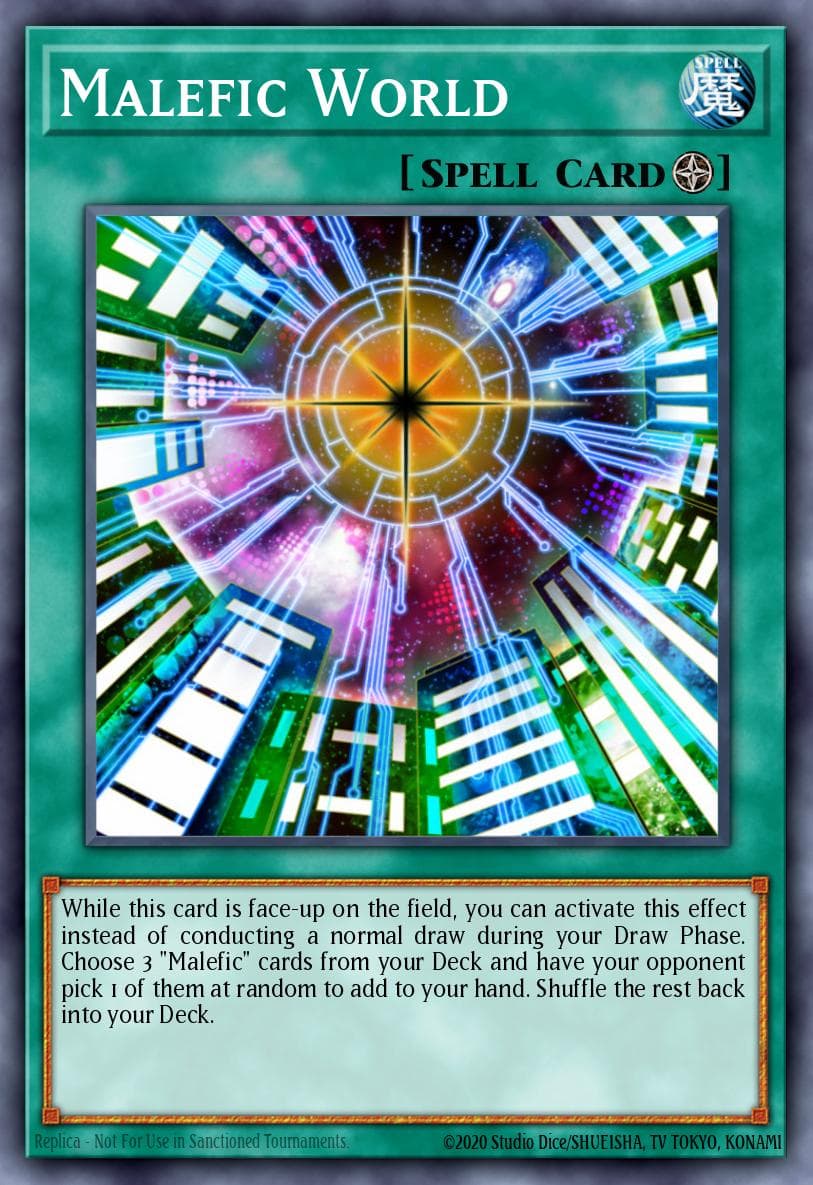 Malefic World Yu-Gi-Oh! 3D Bonds Beyond Time Movie Pack card