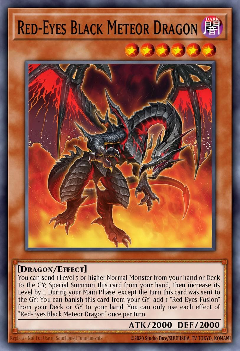 Red-Eyes Black Meteor Dragon Duelist Nexus card