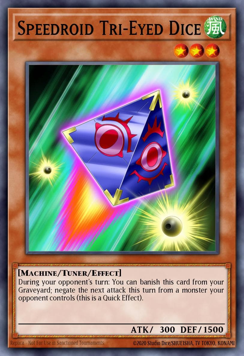 Speedroid Tri-Eyed Dice High-Speed Riders card