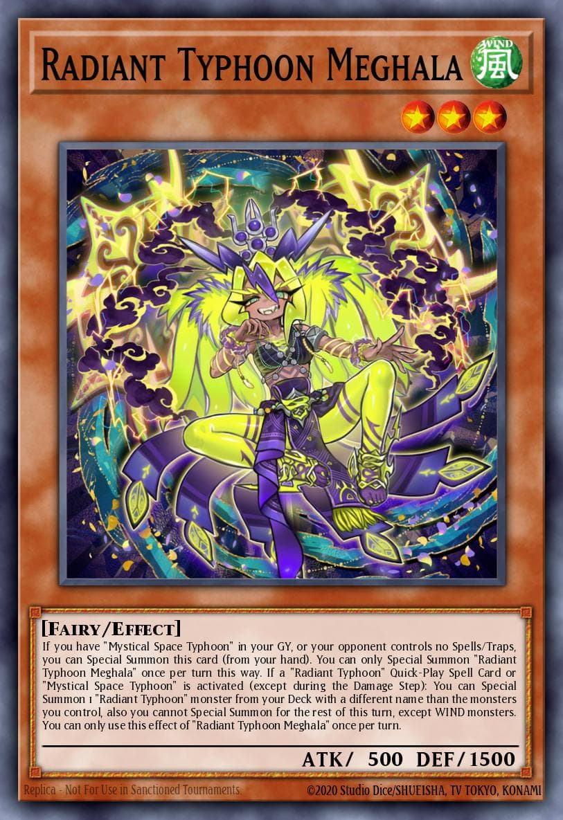 Radiant Typhoon Meghala Doom of Dimensions card