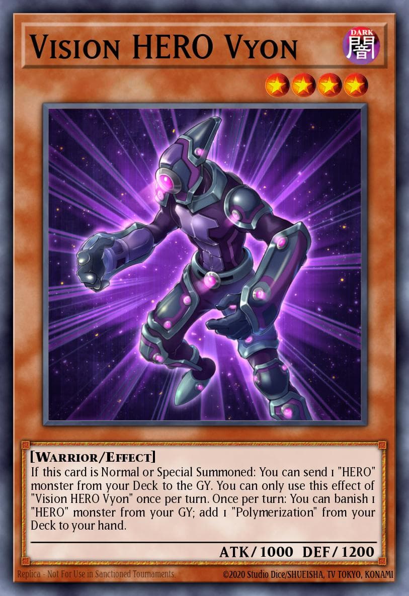 Vision HERO Vyon Battles of Legend: Chapter 1 card