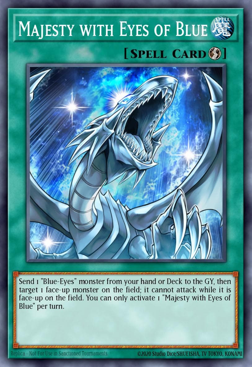 Majesty with Eyes of Blue Legendary Duelists: Season 2 card