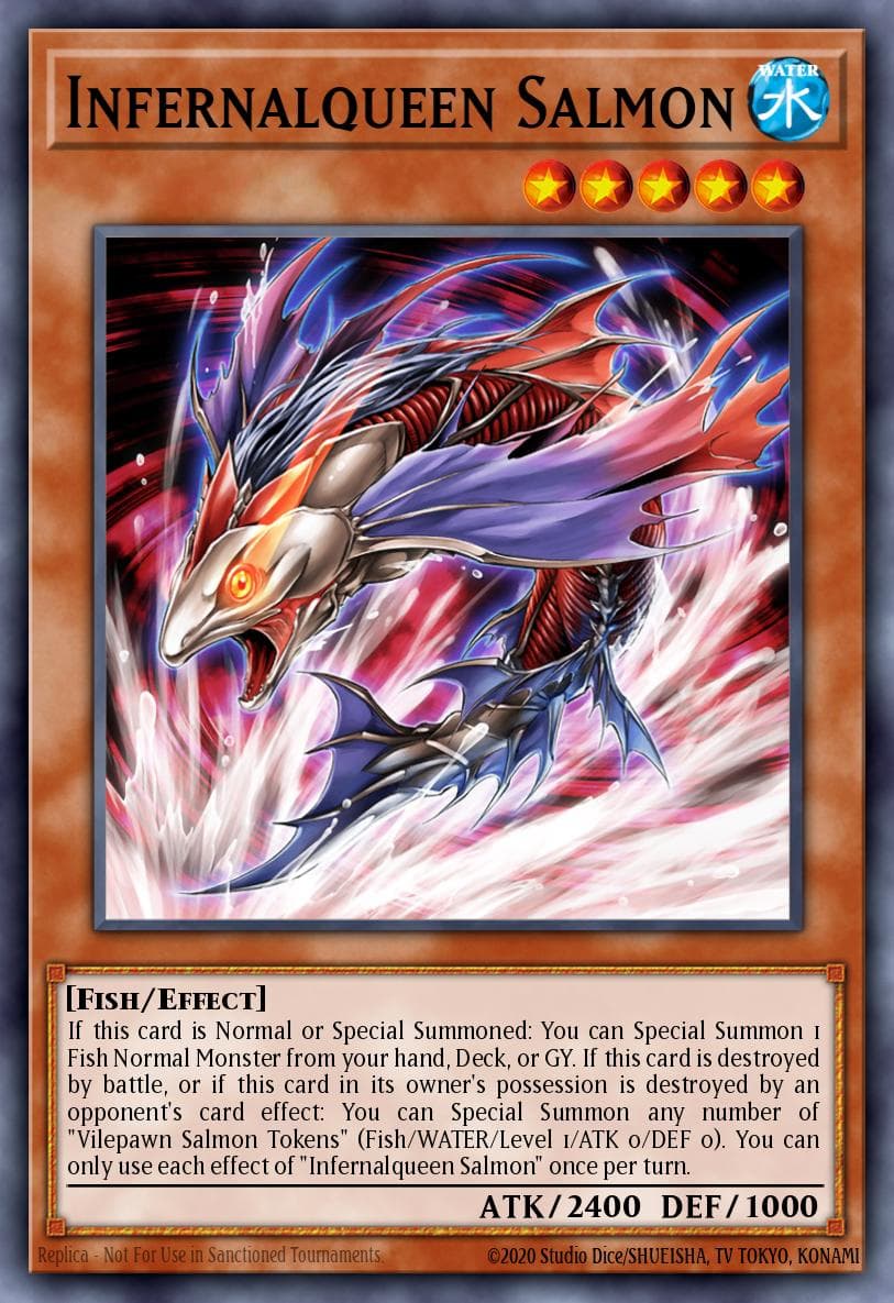 Infernalqueen Salmon 25th Anniversary Tin: Dueling Heroes Mega Pack card