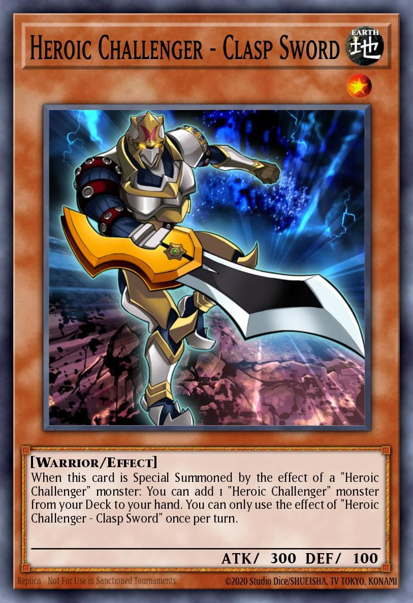 Heroic Challenger - Clasp Sword Number Hunters card
