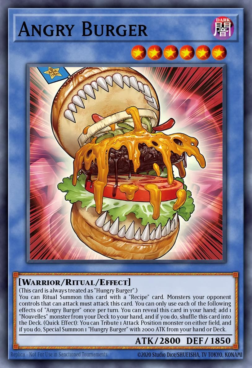 Angry Burger Duelist's Advance card