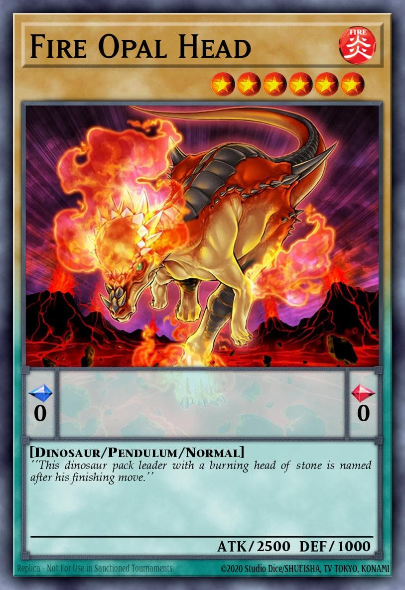 Fire Opal Head Battle of Chaos card