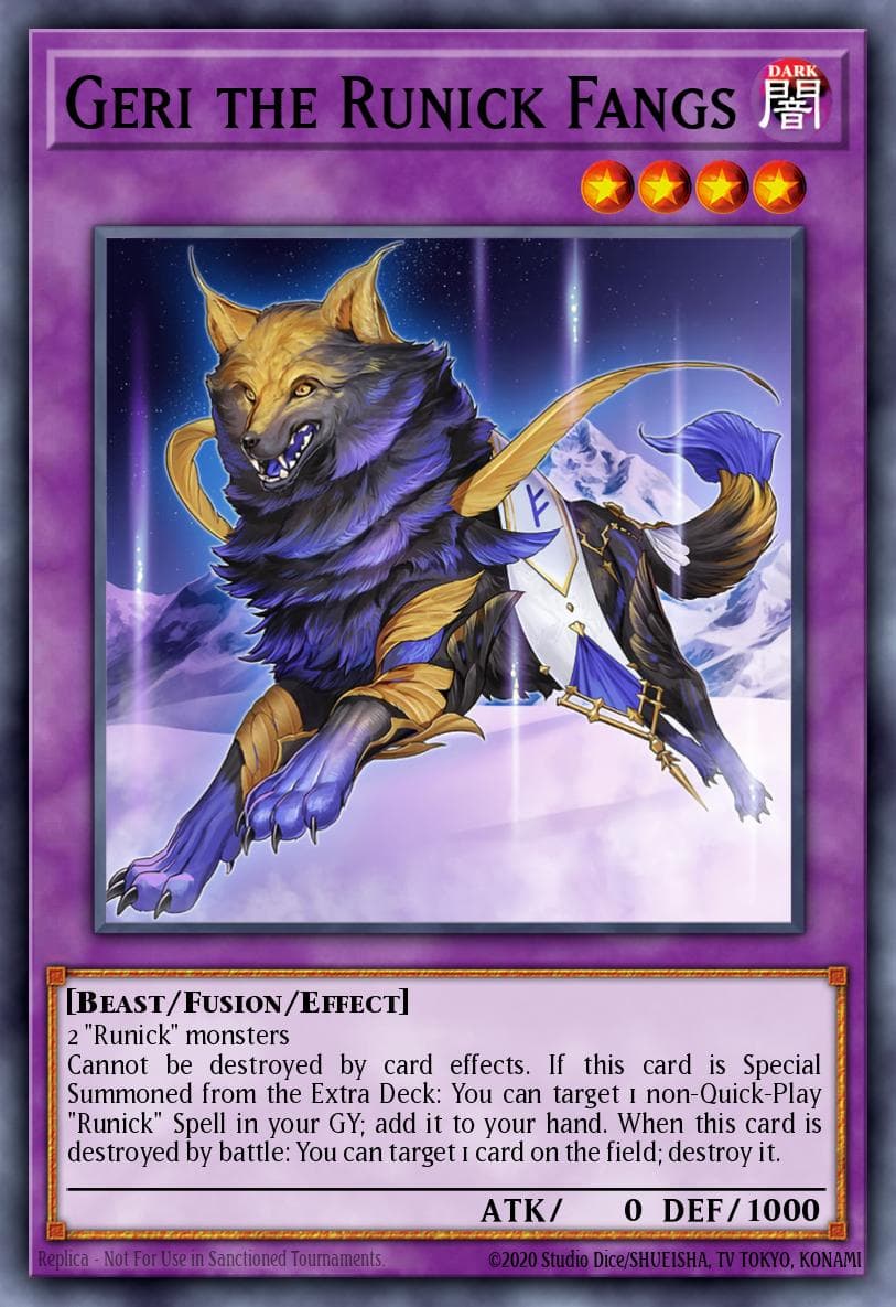 Geri the Runick Fangs Tactical Masters card