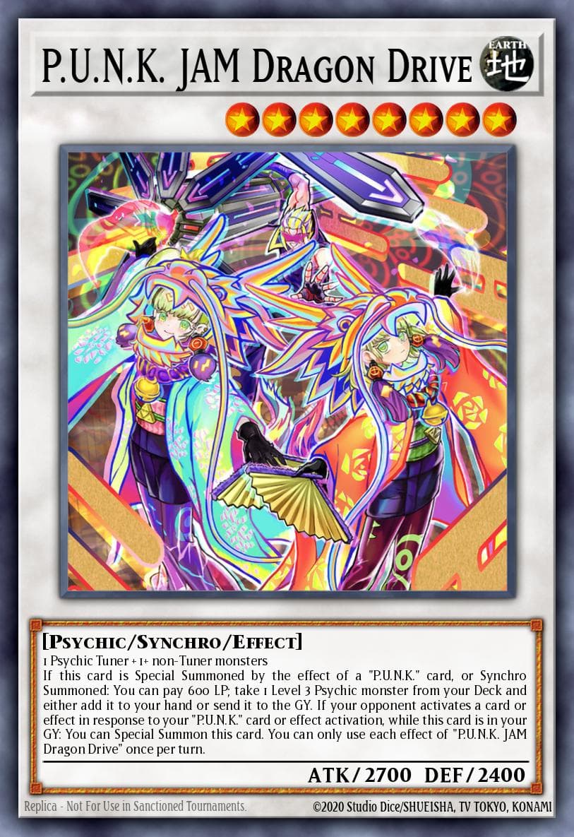 P.U.N.K. JAM Dragon Drive Power of the Elements card