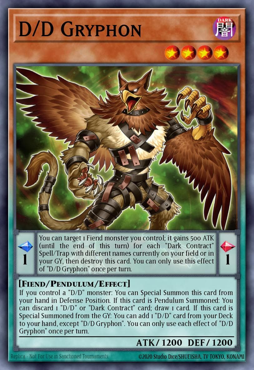 D/D Gryphon Battle of Chaos card