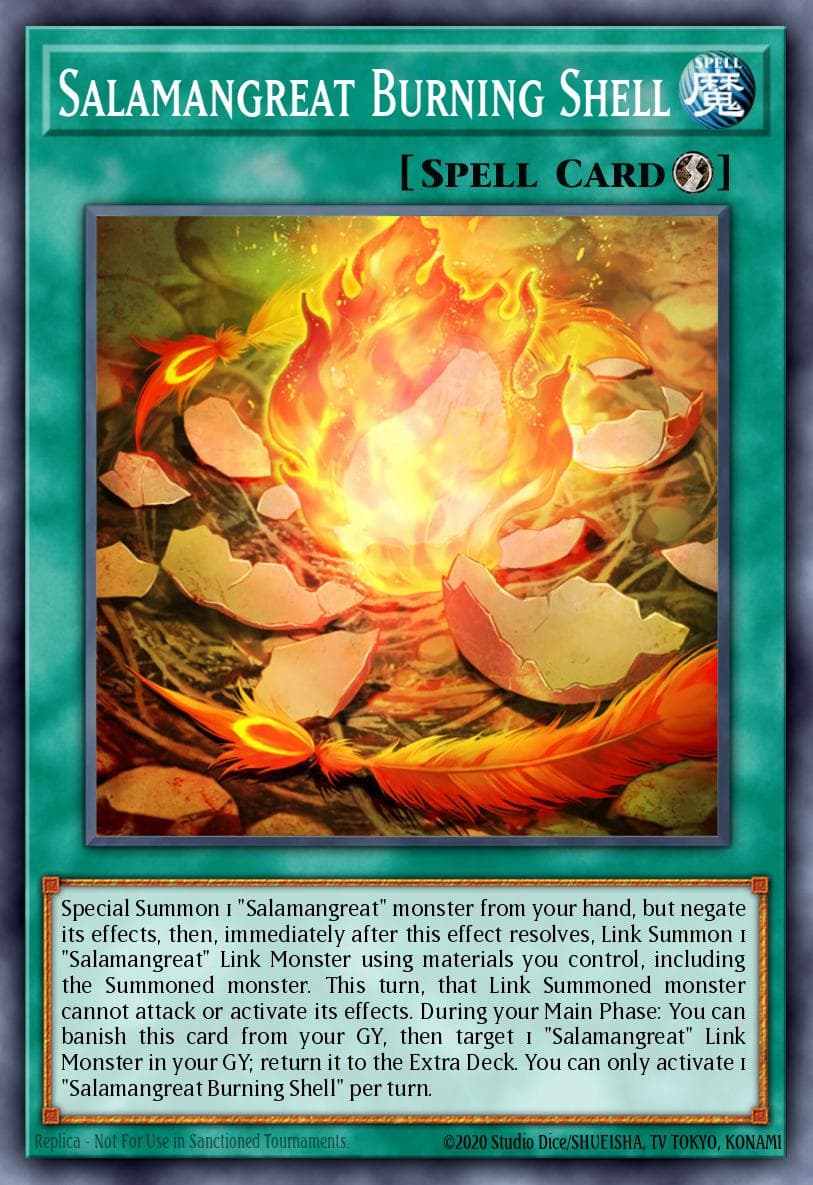 Salamangreat Burning Shell 2020 Tin of Lost Memories Mega Pack card