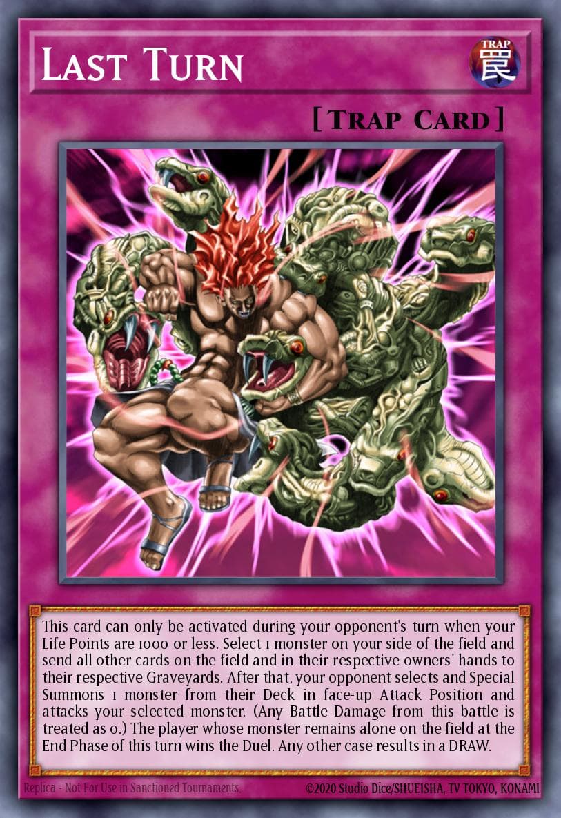 Last Turn DB card