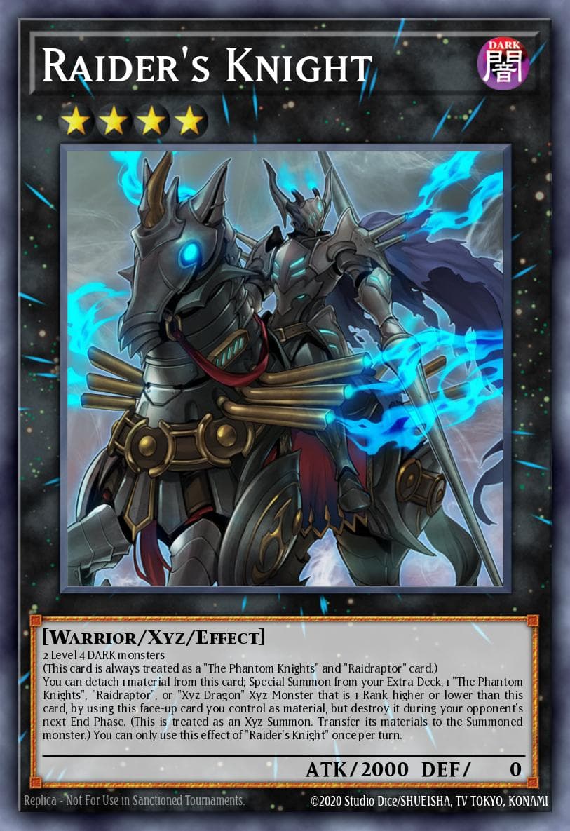 Raider's Knight Phantom Rage Premiere! promotional card card