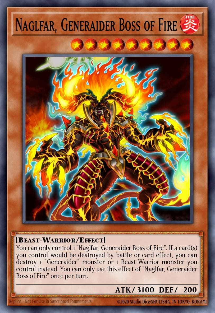 Naglfar, Generaider Boss of Fire Mystic Fighters card
