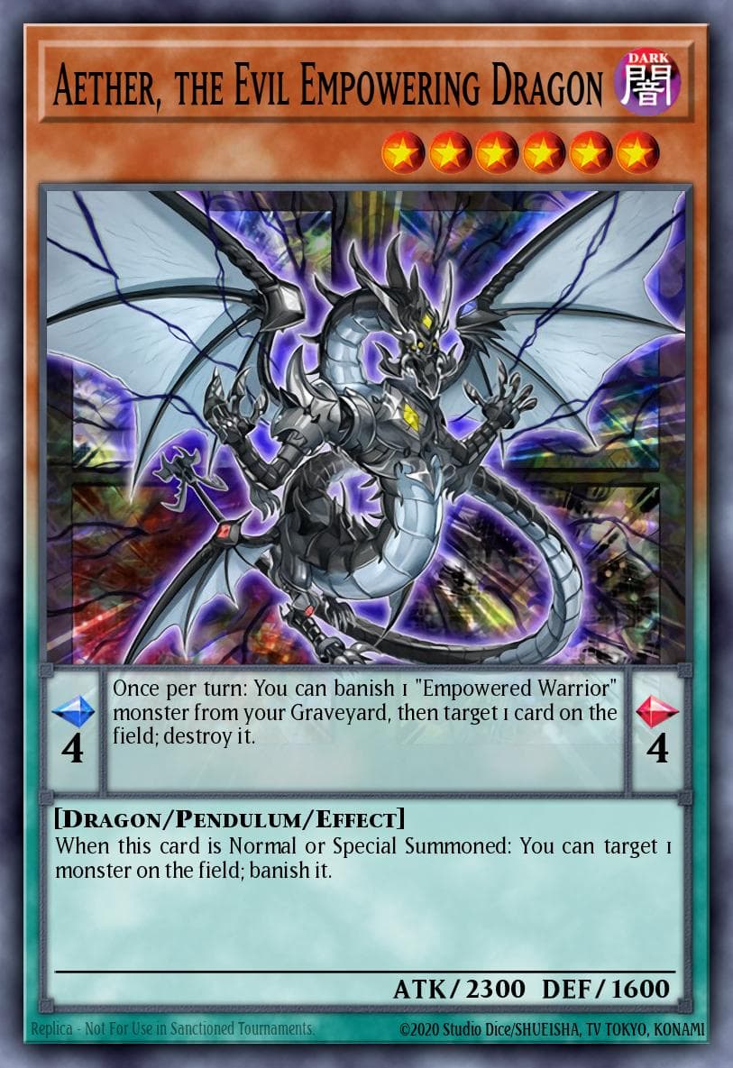 Aether, the Evil Empowering Dragon 2016 Mega-Tins card