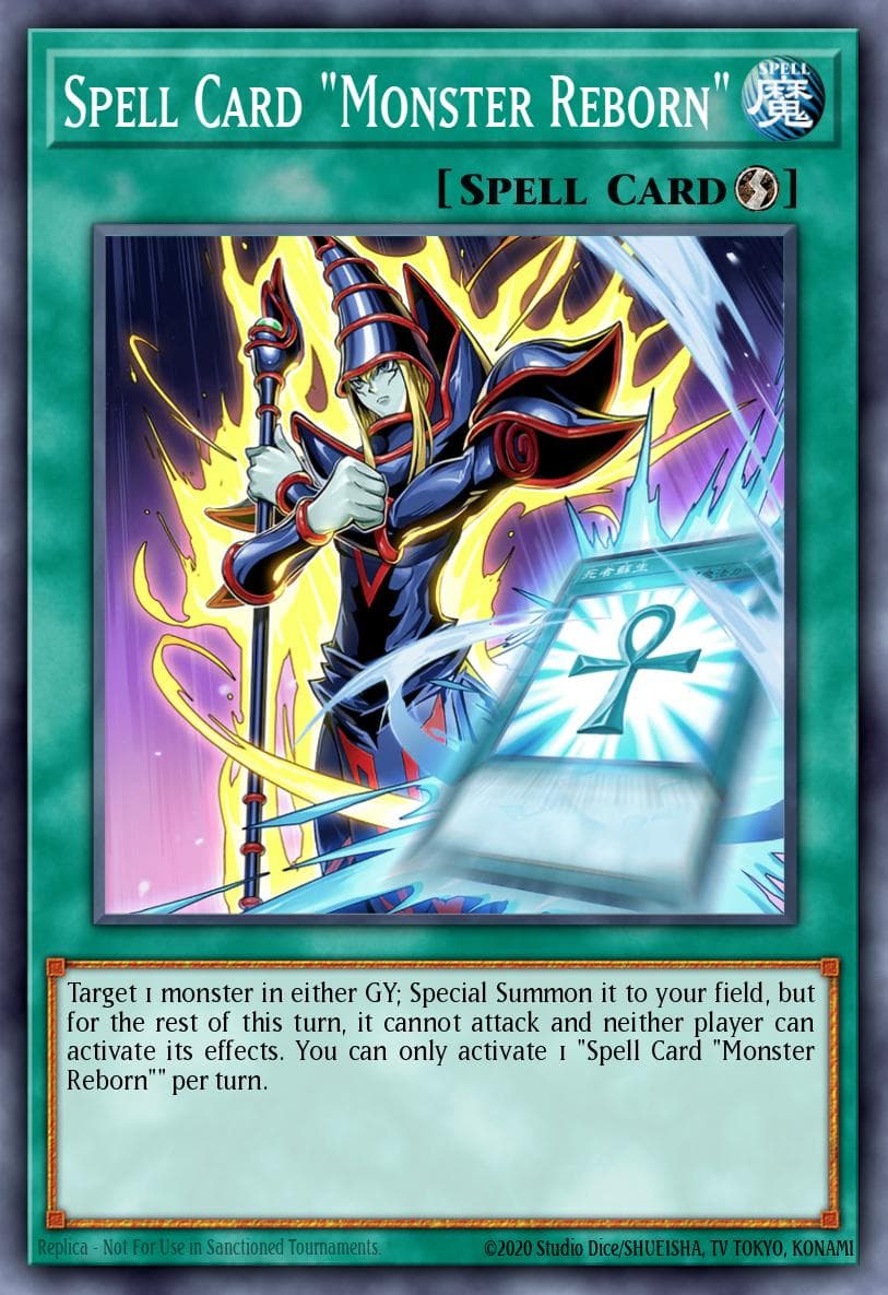Spell Card "Monster Reborn" The Infinite Forbidden card