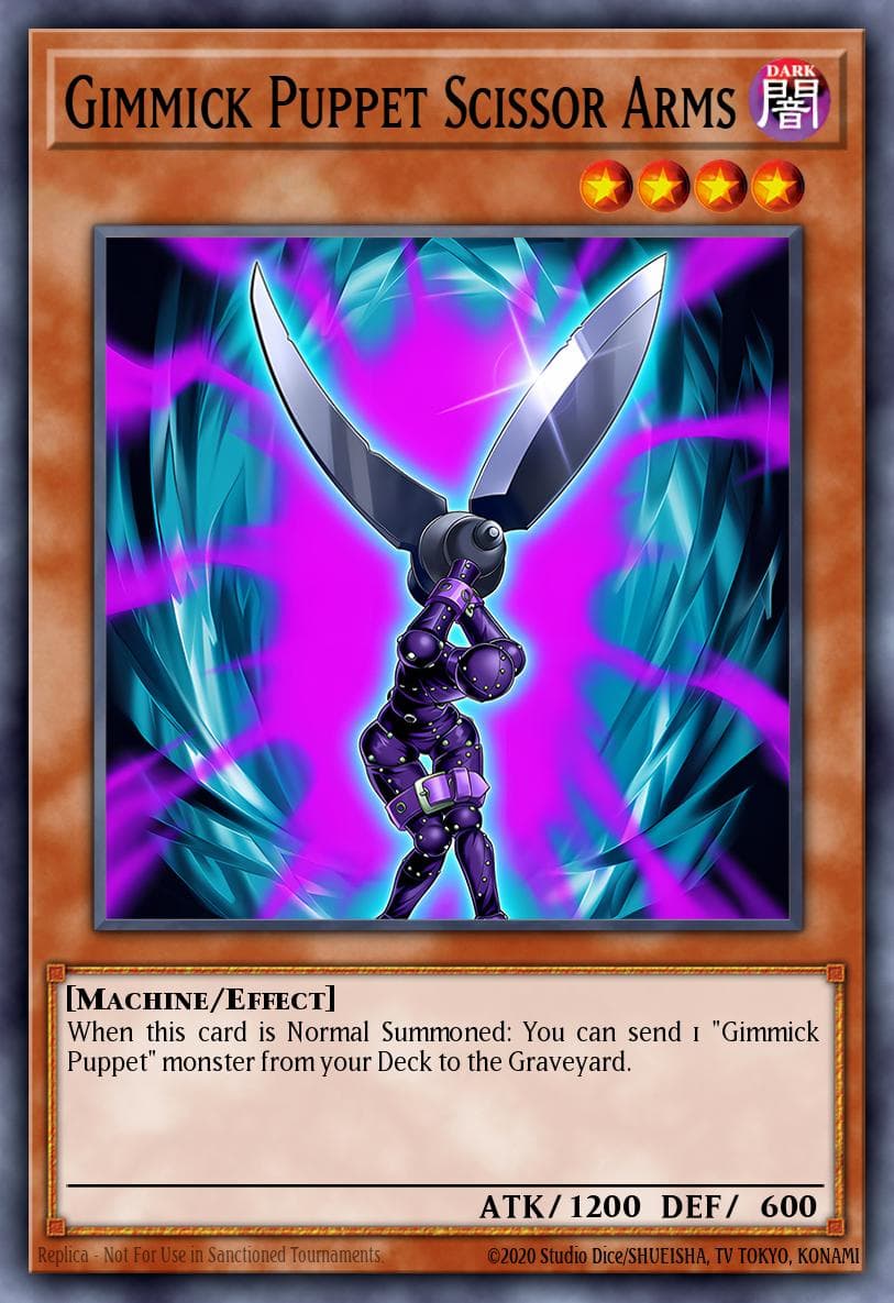 Gimmick Puppet Scissor Arms Number Hunters card