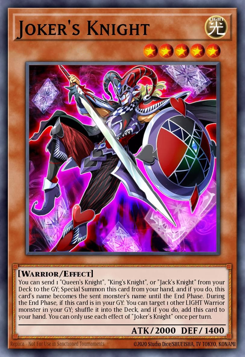 Joker's Knight King's Court card