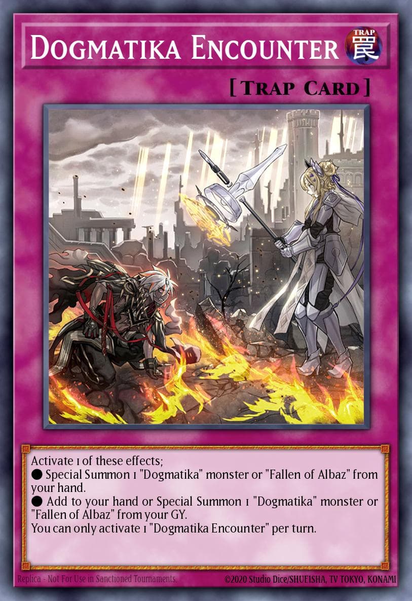 Dogmatika Encounter Rise of the Duelist Premiere! promotional card card